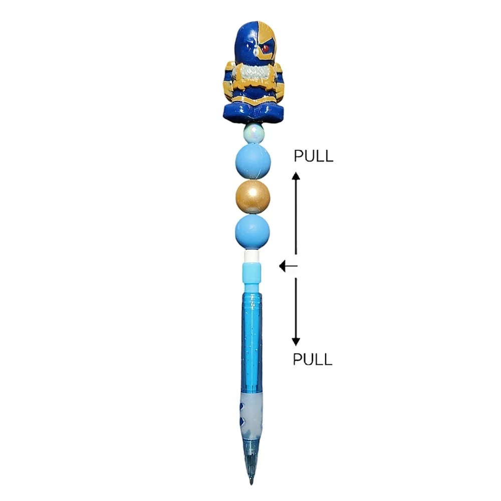 Deathstroke Ooshies DC Comics Custom Beaded Mechanical Pencil Blue